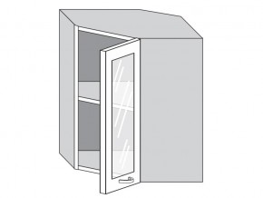 1.60.3у Шкаф настенный (h=720) угловой на 600мм со стекл. дверцей в Краснотурьинске - krasnoturinsk.magazin-mebel74.ru | фото