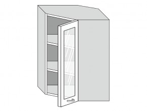 19.60.3у Шкаф настенный (h=913) угловой на 600мм со стекл. дверцей в Краснотурьинске - krasnoturinsk.magazin-mebel74.ru | фото