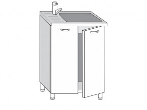 2.60.2мн Шкаф-стол на 600мм под накладную мойку с 2-мя дверцами в Краснотурьинске - krasnoturinsk.magazin-mebel74.ru | фото