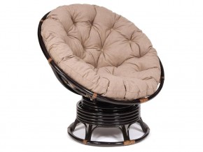 Кресло-качалка Papasan w 23/01 B с подушкой Antique brown, экошерсть Коричневый в Краснотурьинске - krasnoturinsk.magazin-mebel74.ru | фото