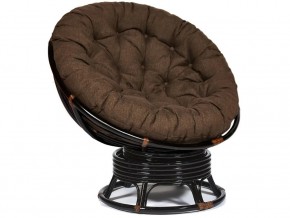 Кресло-качалка Papasan w 23/01 B с подушкой Antique brown, ткань Коричневый в Краснотурьинске - krasnoturinsk.magazin-mebel74.ru | фото