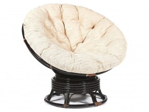 Кресло-качалка Papasan w 23/01 B с подушкой Antique brown, ткань Старт в Краснотурьинске - krasnoturinsk.magazin-mebel74.ru | фото