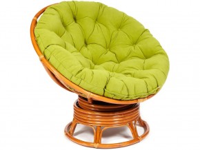 Кресло-качалка Papasan w 23/01 B с подушкой Cognac, флок Олива в Краснотурьинске - krasnoturinsk.magazin-mebel74.ru | фото