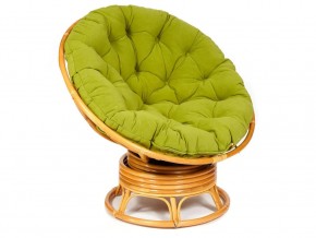 Кресло-качалка Papasan w 23/01 B с подушкой Honey, флок Олива в Краснотурьинске - krasnoturinsk.magazin-mebel74.ru | фото