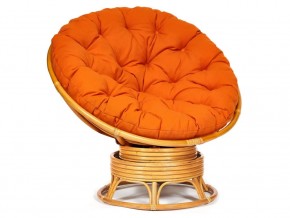 Кресло-качалка Papasan w 23/01 B с подушкой Honey, ткань Оранжевый в Краснотурьинске - krasnoturinsk.magazin-mebel74.ru | фото