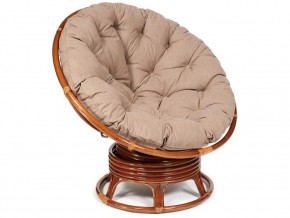 Кресло-качалка Papasan w 23/01 B с подушкой Pecan, экошерсть Коричневый в Краснотурьинске - krasnoturinsk.magazin-mebel74.ru | фото